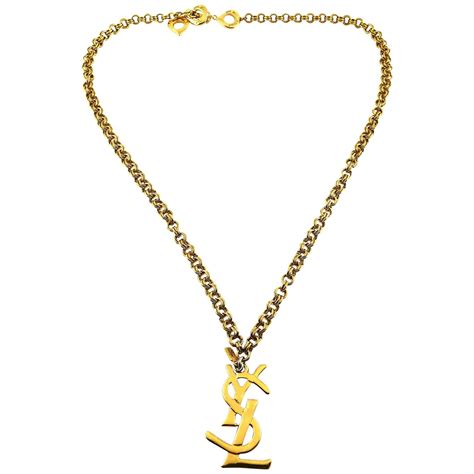 mens ysl pendant|YSL earrings and necklaces.